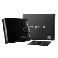 Portofel Cavaldi 0035L-P-BS RFID - negru